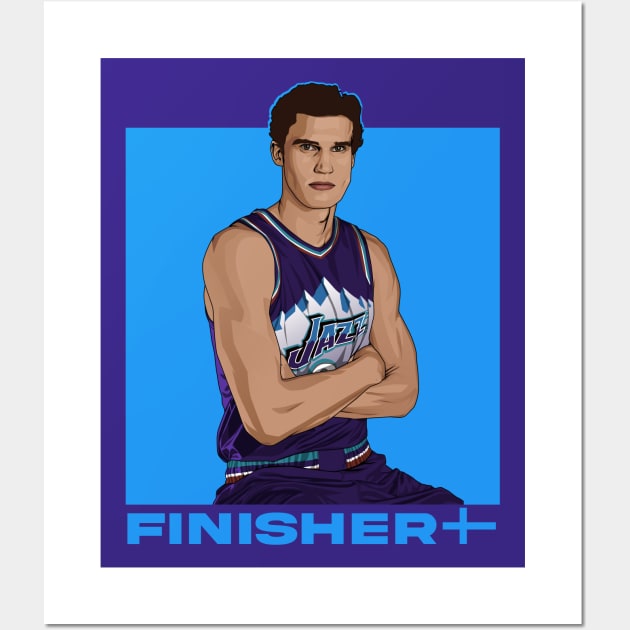 The Finisher (Lauri Markkanen) Wall Art by origin illustrations